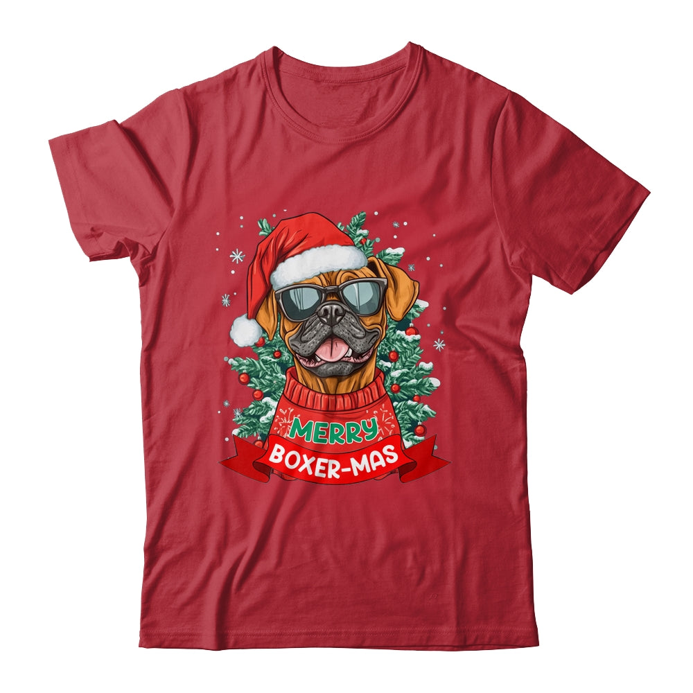 Merry Boxer-mas Cute Boxer Lover Dog Christmas Dad Mom Women Shirt & Sweatshirt | siriusteestore
