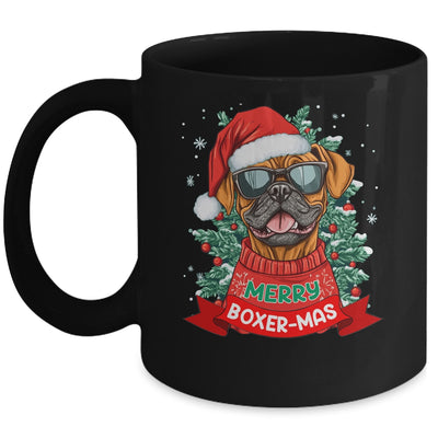 Merry Boxer-mas Cute Boxer Lover Dog Christmas Dad Mom Women Mug | siriusteestore