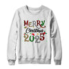 Merry Christmas 2025 Leopard Buffalo Plaid Red Green Xmas Shirt & Sweatshirt | siriusteestore