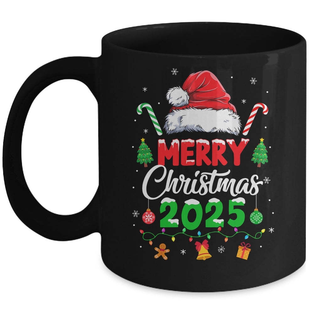 Merry Christmas 2025 Santa Elf Funny Family Matching Squad Mug | siriusteestore
