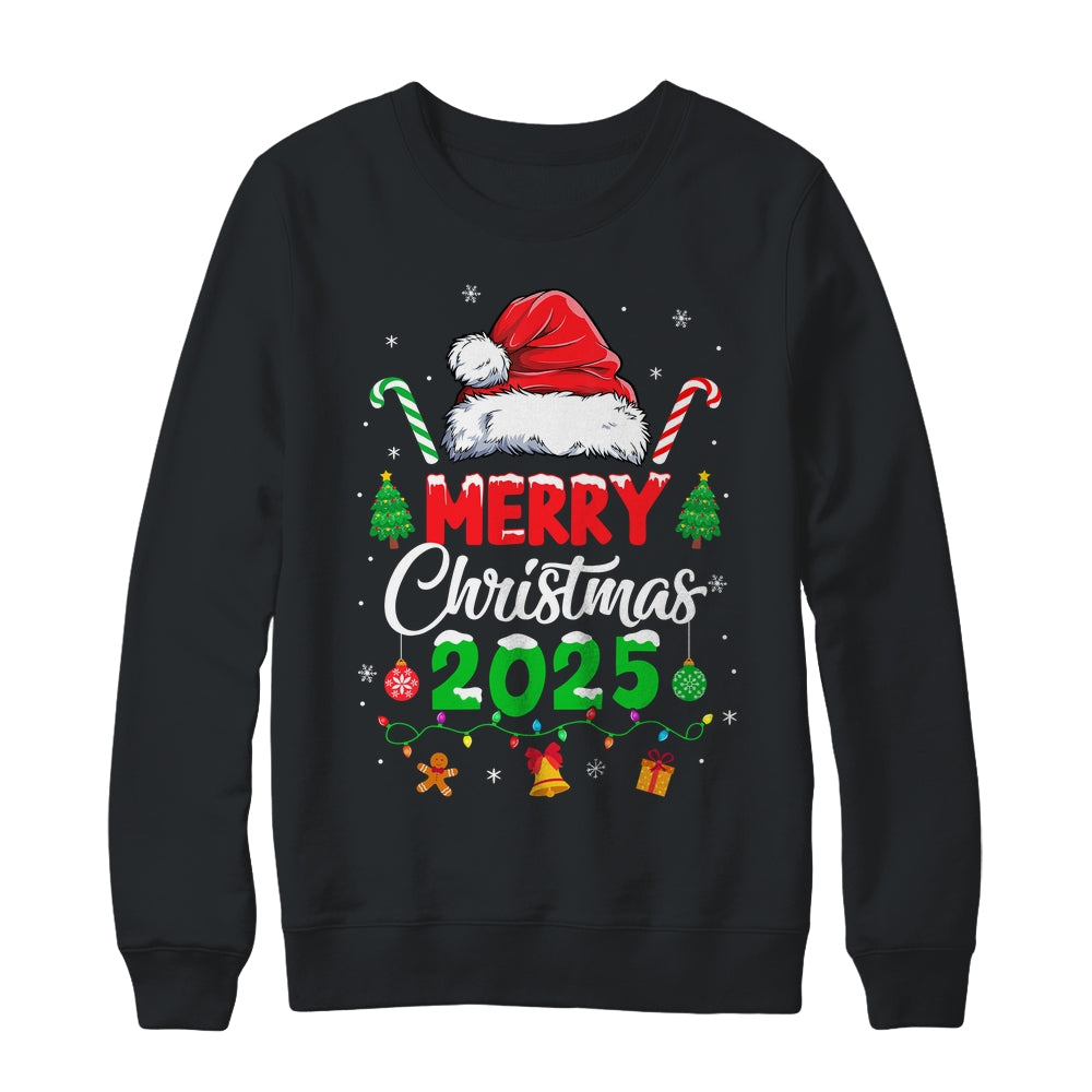 Merry Christmas 2025 Santa Elf Funny Family Matching Squad Shirt & Sweatshirt | siriusteestore
