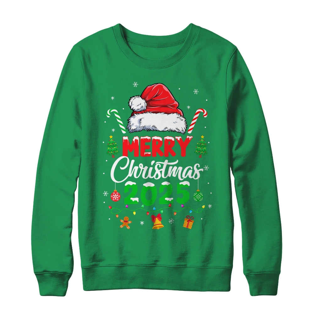 Merry Christmas 2025 Santa Elf Funny Family Matching Squad Shirt & Sweatshirt | siriusteestore