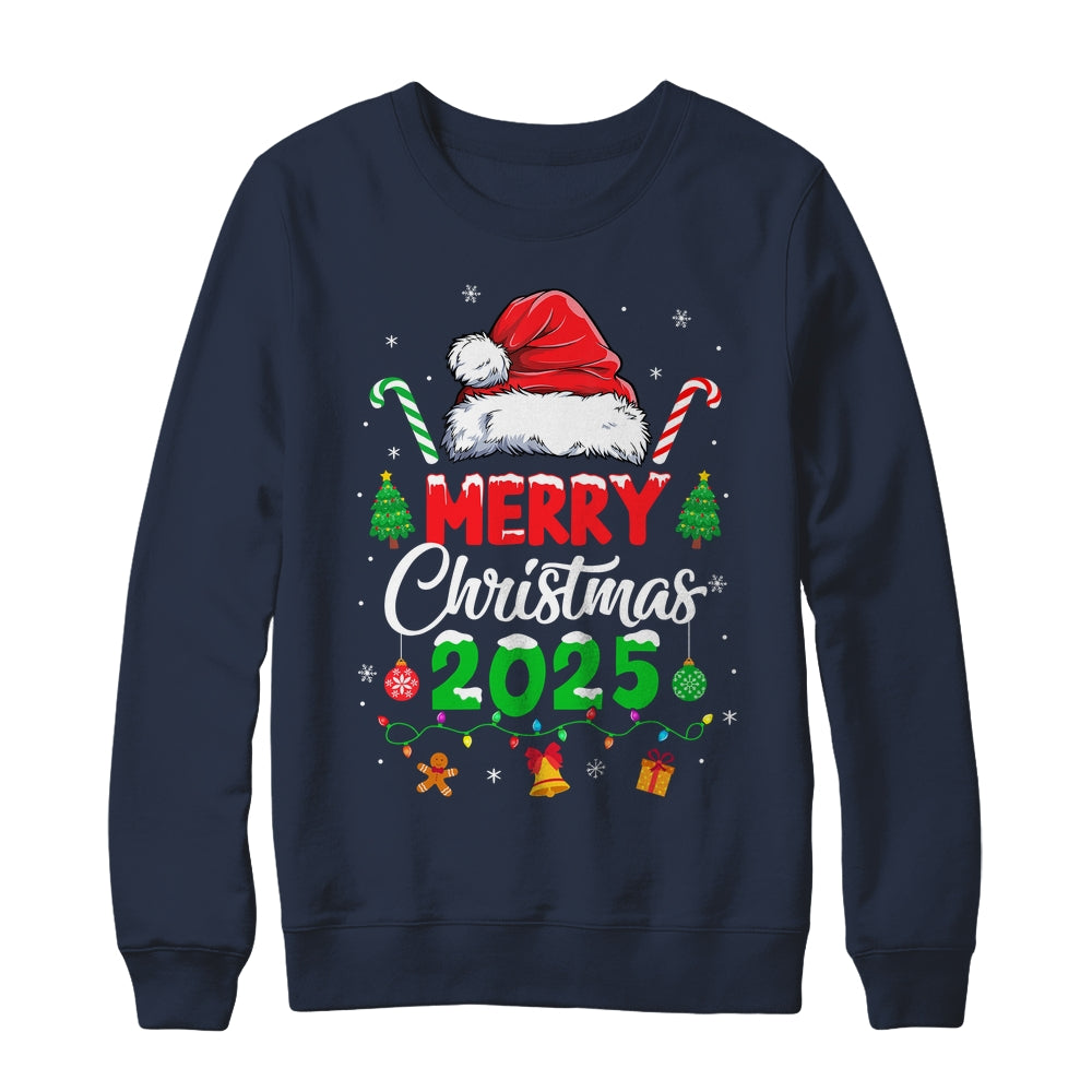 Merry Christmas 2025 Santa Elf Funny Family Matching Squad Shirt & Sweatshirt | siriusteestore