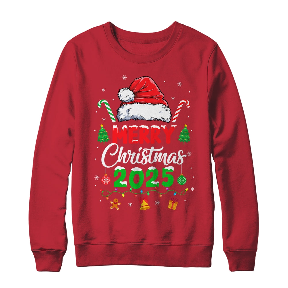 Merry Christmas 2025 Santa Elf Funny Family Matching Squad Shirt & Sweatshirt | siriusteestore