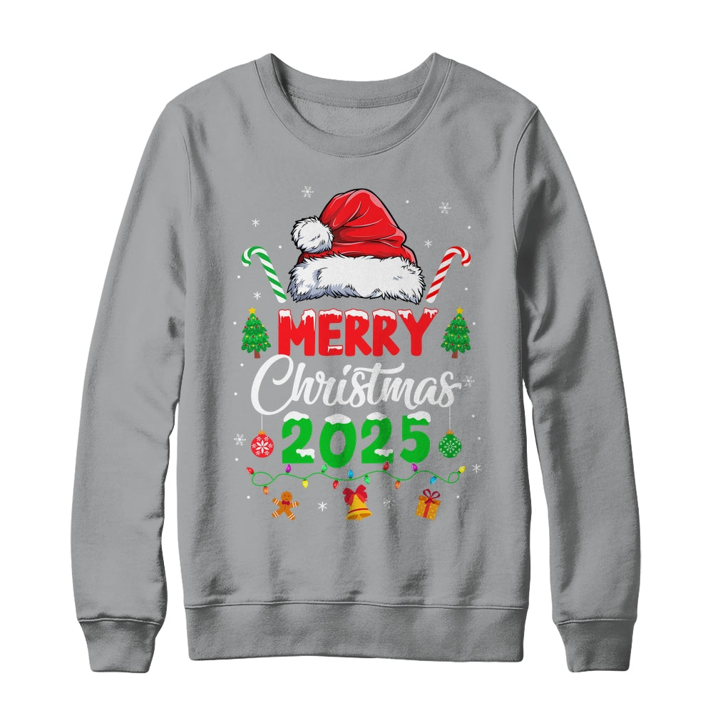 Merry Christmas 2025 Santa Elf Funny Family Matching Squad Shirt & Sweatshirt | siriusteestore