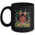 Merry Christmas African American Black Women Afro Messy Bun Mug | siriusteestore