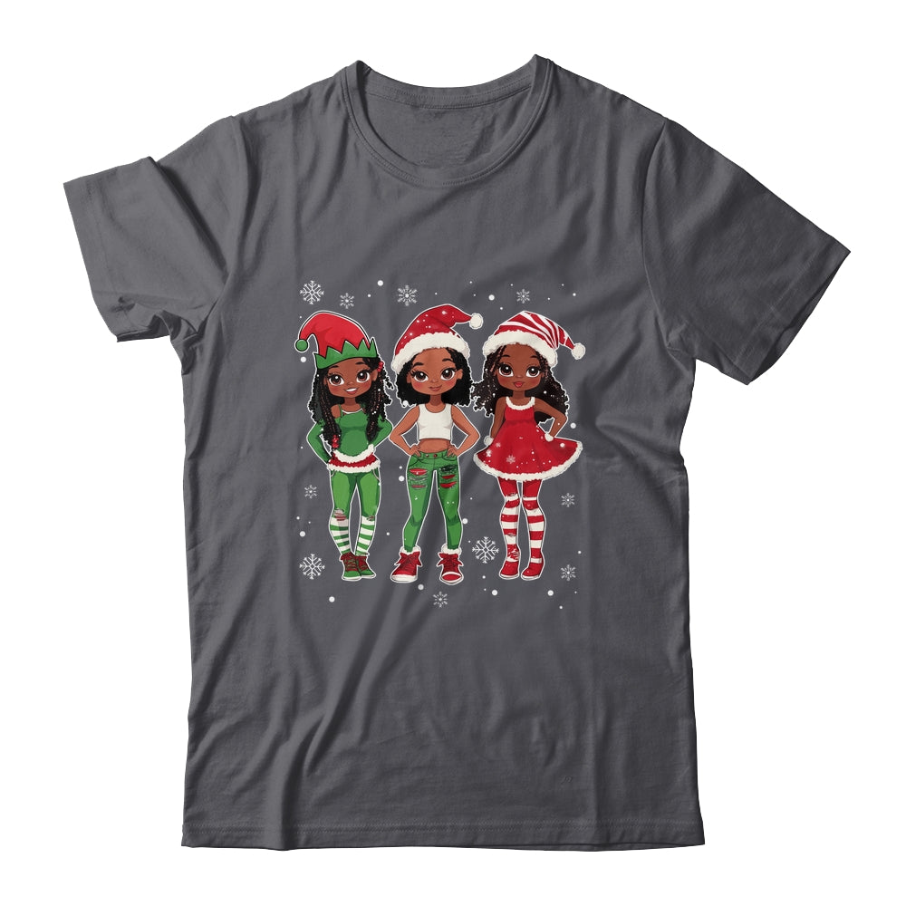 Merry Christmas Black Afro African Santa Hat ELF Melanin Shirt & Sweatshirt | siriusteestore