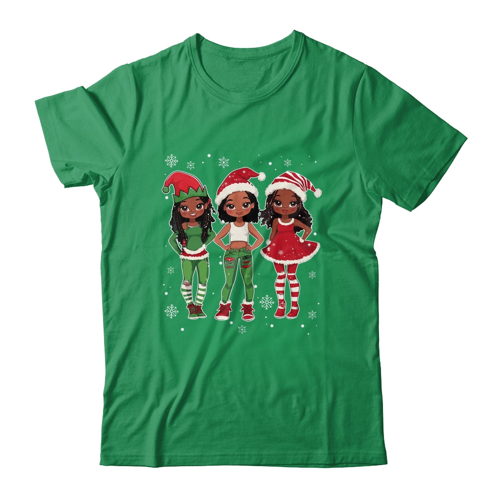 Merry Christmas Black Afro African Santa Hat ELF Melanin Shirt & Sweatshirt | siriusteestore