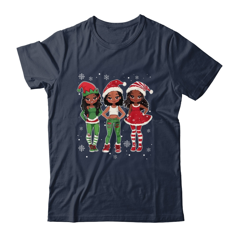 Merry Christmas Black Afro African Santa Hat ELF Melanin Shirt & Sweatshirt | siriusteestore