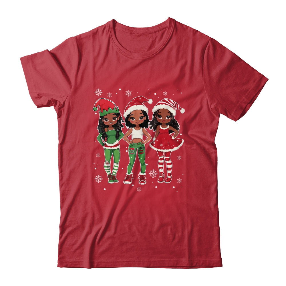 Merry Christmas Black Afro African Santa Hat ELF Melanin Shirt & Sweatshirt | siriusteestore