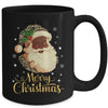 Merry Christmas Black Leopard African Santa Claus Mug | siriusteestore