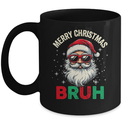 Merry Christmas Bruh Funny Santa Claus Groovy Retro Mug | siriusteestore