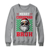 Merry Christmas Bruh Santa Claus Retro Bruh Family Teen Men Shirt & Sweatshirt | siriusteestore