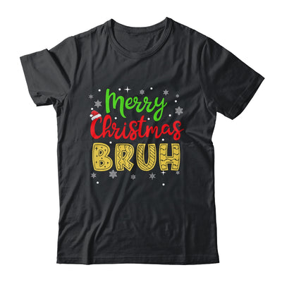 Merry Christmas Bruh Xmas Santa Claus Snow Xmas Mens Boys Shirt & Sweatshirt | siriusteestore