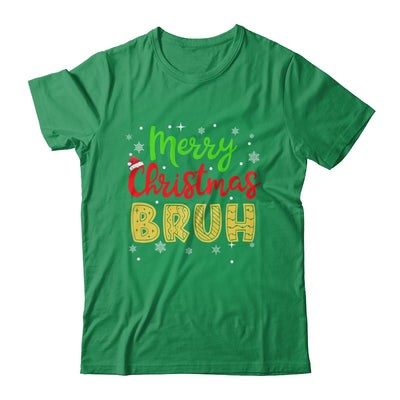 Merry Christmas Bruh Xmas Santa Claus Snow Xmas Mens Boys Shirt & Sweatshirt | siriusteestore