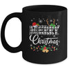 Merry Christmas Buffalo Black And White Plaid For Men Women Mug | siriusteestore