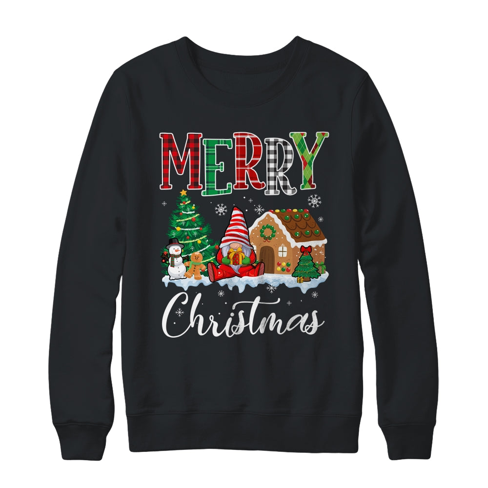 Merry Christmas Candy House Gnome Gingerbread Xmas Shirt & Sweatshirt | siriusteestore