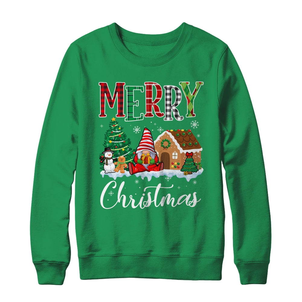 Merry Christmas Candy House Gnome Gingerbread Xmas Shirt & Sweatshirt | siriusteestore