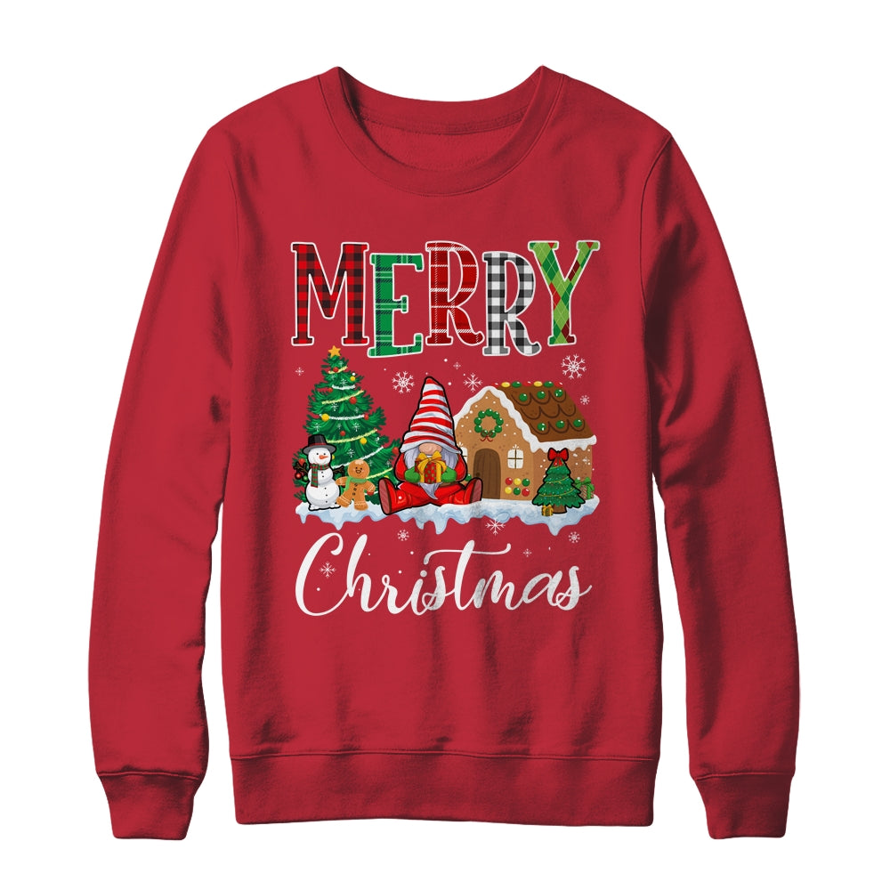 Merry Christmas Candy House Gnome Gingerbread Xmas Shirt & Sweatshirt | siriusteestore