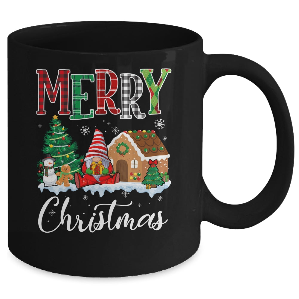 Merry Christmas Candy House Gnome Gingerbread Xmas Mug | siriusteestore