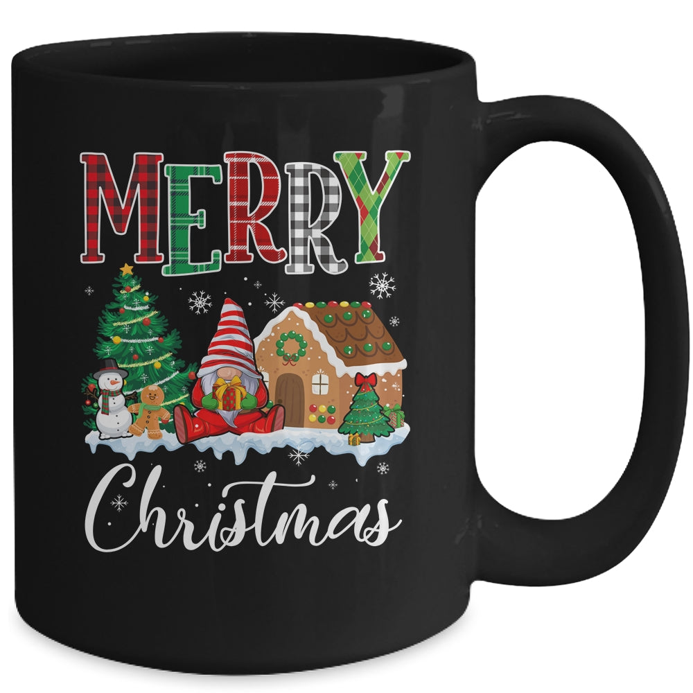 Merry Christmas Candy House Gnome Gingerbread Xmas Mug | siriusteestore