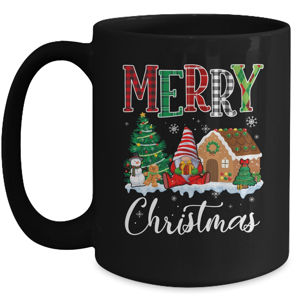 Merry Christmas Candy House Gnome Gingerbread Xmas Mug | siriusteestore