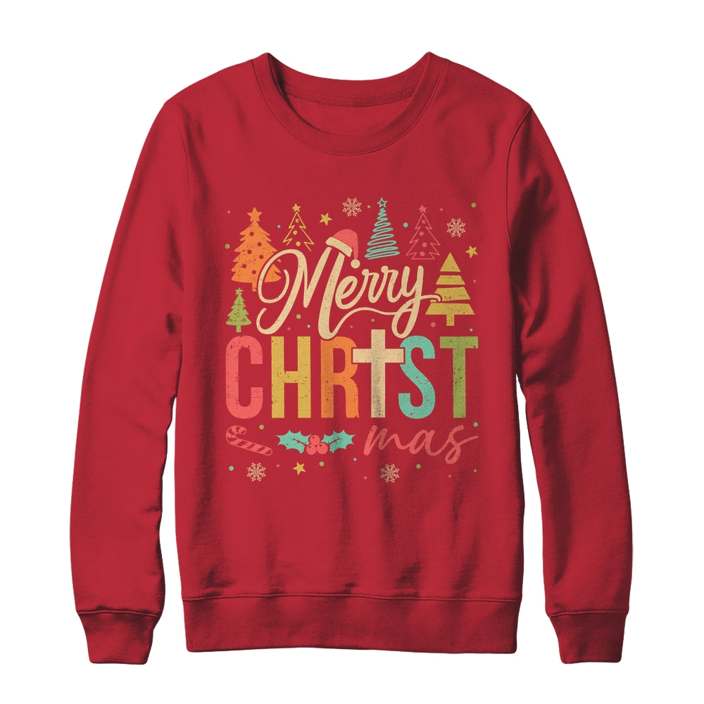 Merry Christmas Christian Jesus Christmas Xmas Men Women Shirt & Sweatshirt | siriusteestore