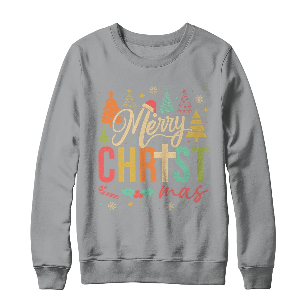 Merry Christmas Christian Jesus Christmas Xmas Men Women Shirt & Sweatshirt | siriusteestore