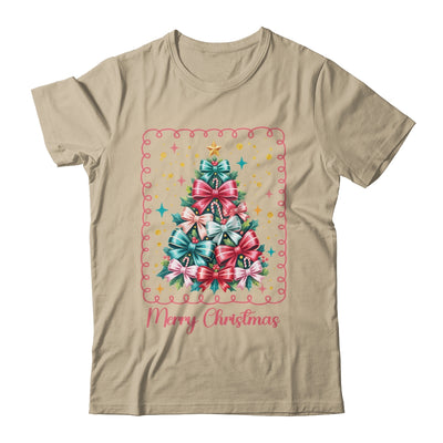 Merry Christmas Coquette Christmas Tree Vintage Bow Women Shirt & Sweatshirt | siriusteestore