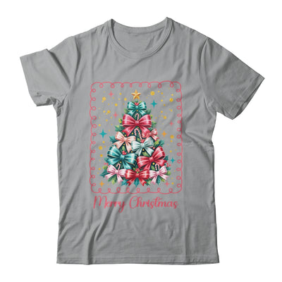 Merry Christmas Coquette Christmas Tree Vintage Bow Women Shirt & Sweatshirt | siriusteestore