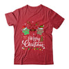 Merry Christmas Dog Paws Lights Buffalo Plaid Leopard Xmas Shirt & Sweatshirt | siriusteestore
