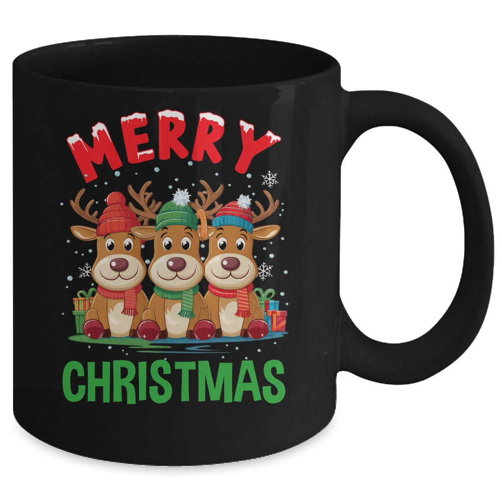 Merry Christmas Funny Christmas Reindeer Men Women Kids Xmas Mug | siriusteestore