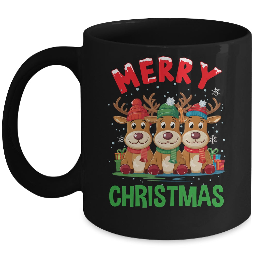 Merry Christmas Funny Christmas Reindeer Men Women Kids Xmas Mug | siriusteestore