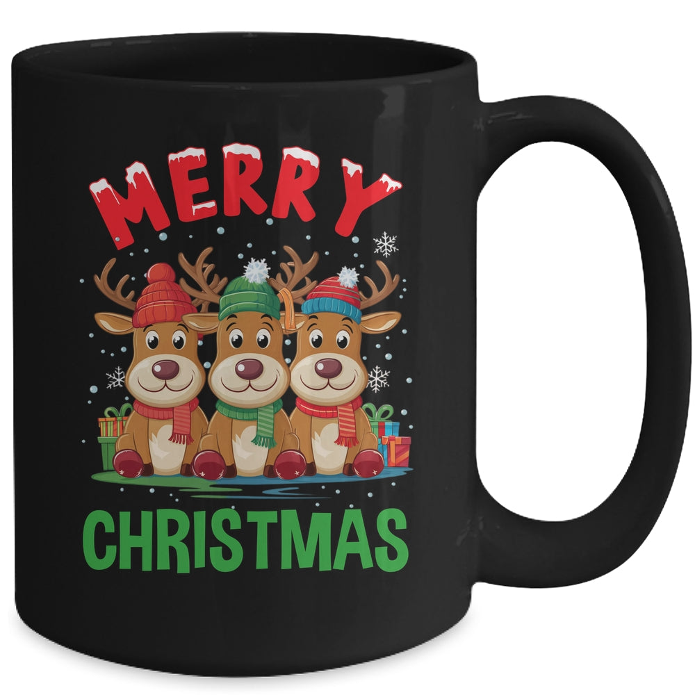 Merry Christmas Funny Christmas Reindeer Men Women Kids Xmas Mug | siriusteestore