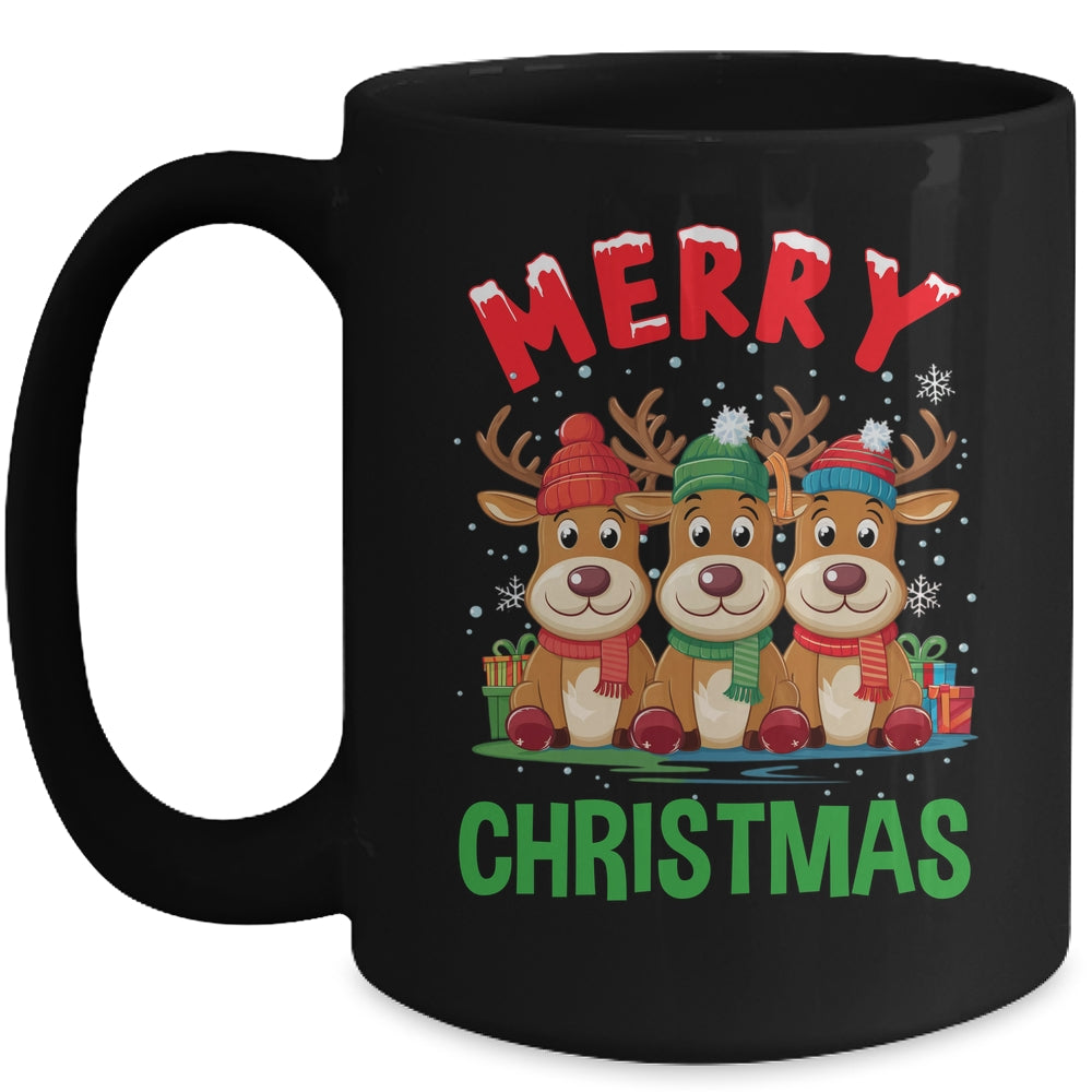 Merry Christmas Funny Christmas Reindeer Men Women Kids Xmas Mug | siriusteestore