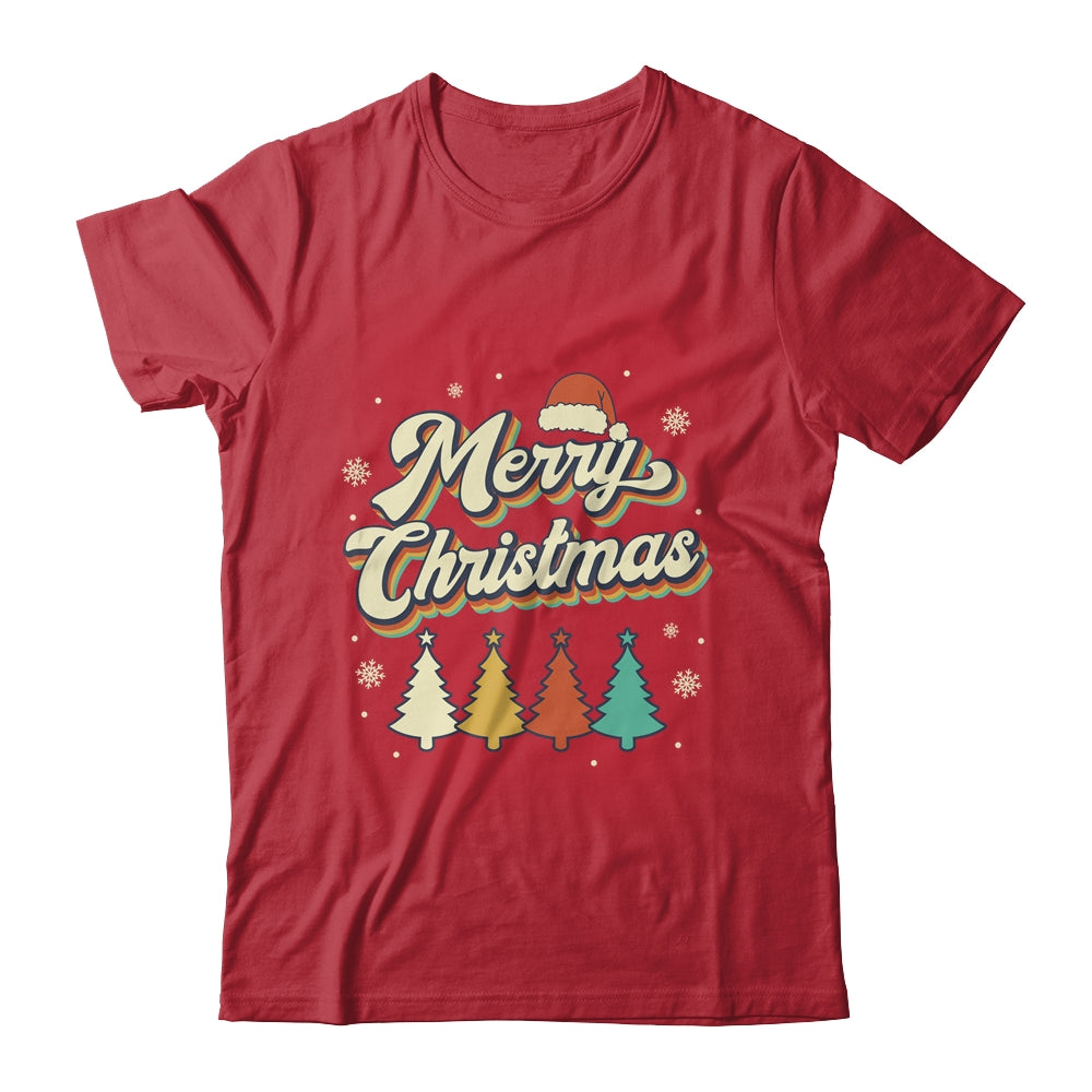 Merry Christmas Groovy Retro Christmas Tree For Men Women Shirt & Sweatshirt | siriusteestore