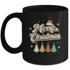 Merry Christmas Groovy Retro Christmas Tree For Men Women Mug | siriusteestore