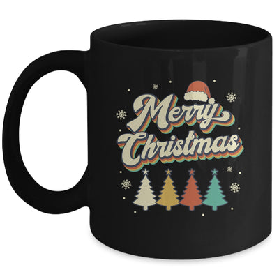 Merry Christmas Groovy Retro Christmas Tree For Men Women Mug | siriusteestore