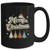Merry Christmas Groovy Retro Christmas Tree For Men Women Mug | siriusteestore