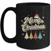 Merry Christmas Groovy Retro Christmas Tree For Men Women Mug | siriusteestore