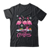 Merry Christmas Hat Santa Flamingo Snow Xmas Shirt & Sweatshirt | siriusteestore