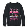 Merry Christmas Hat Santa Flamingo Snow Xmas Shirt & Sweatshirt | siriusteestore