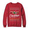 Merry Christmas Leopard Buffalo Red Plaid Ugly For Men Women Shirt & Sweatshirt | siriusteestore
