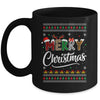 Merry Christmas Leopard Buffalo Red Plaid Ugly For Men Women Mug | siriusteestore