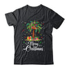 Merry Christmas Palm Tree Light Hawaiian Tropical Christmas Shirt & Sweatshirt | siriusteestore