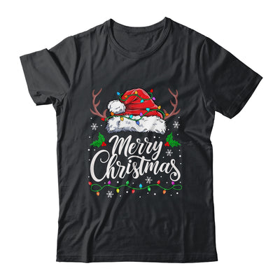 Merry Christmas Red Santa Hat Reindeer Xmas Family Men Women Shirt & Sweatshirt | siriusteestore