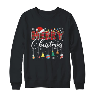 Merry Christmas Red Santa Hat Reindeer Xmas Matching Family Shirt & Sweatshirt | siriusteestore