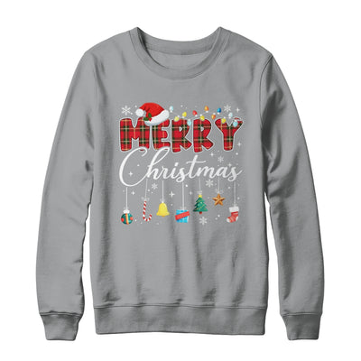 Merry Christmas Red Santa Hat Reindeer Xmas Matching Family Shirt & Sweatshirt | siriusteestore