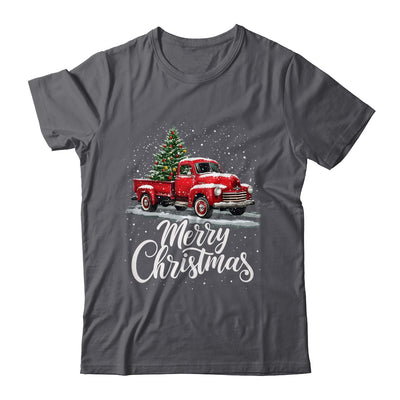Merry Christmas Red Truck Family Matching Christmas Xmas Shirt & Sweatshirt | siriusteestore