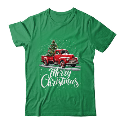 Merry Christmas Red Truck Family Matching Christmas Xmas Shirt & Sweatshirt | siriusteestore